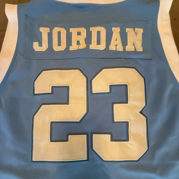 NWT Adidas/True School Authentic UNC 23 Michael Jordan Jersey MSRP $300 - Picture 3 of 13